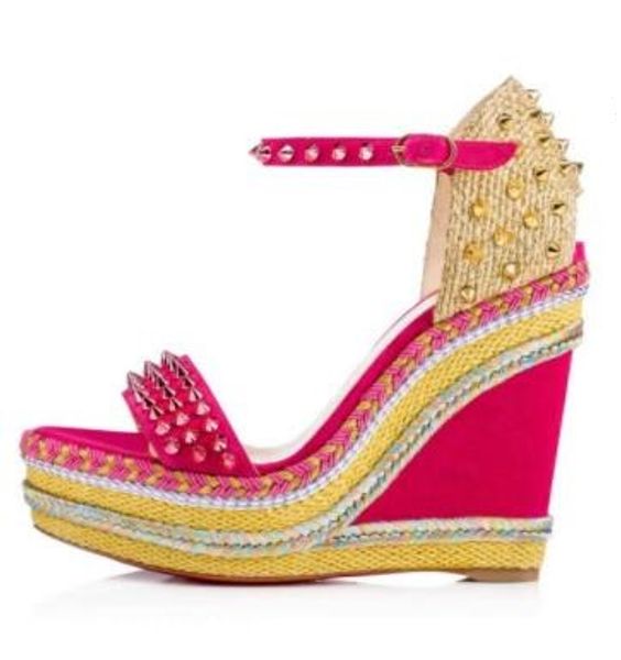 ss18 luxury designers red bottom madmonica espadrille-inspired braided rope wedge ankle strap spikes toe women walking brand party dress, Black
ss18 luxury designers red bottom madmonica espadrille-inspired braided rope wedge ankle strap spikes toe women walking brand party dress, Black