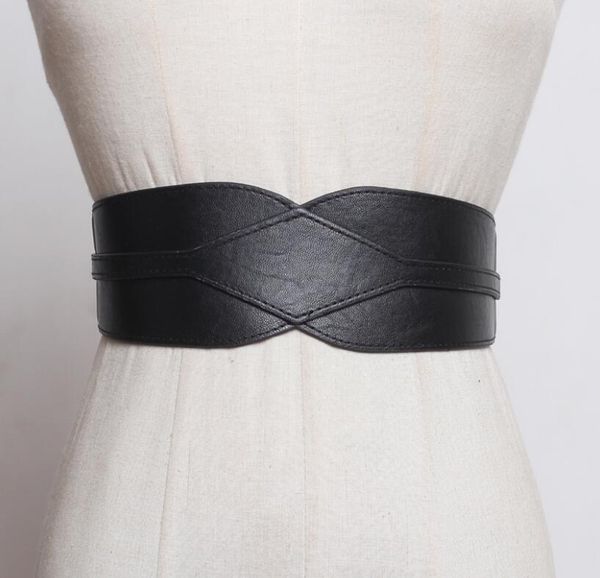 women's runway fashion pu leather elastic cummerbunds female dress corsets waistband belts decoration wide belt r2561, Black;brown
women's runway fashion pu leather elastic cummerbunds female dress corsets waistband belts decoration wide belt r2561, Black;brown