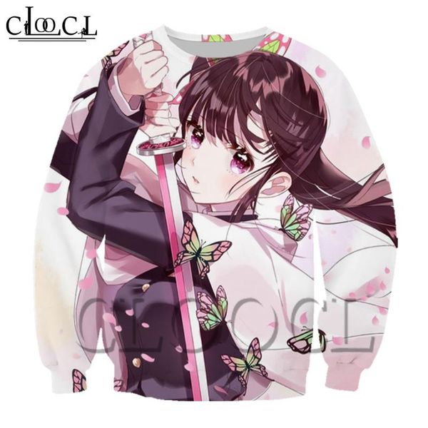 cloocl 3d print sweatshirt men/women fashion autumn tracksuit casual style japan anime kochou shinobu jogging suit, Black 
cloocl 3d print sweatshirt men/women fashion autumn tracksuit casual style japan anime kochou shinobu jogging suit, Black