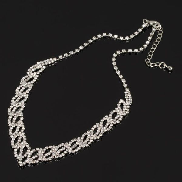 trendy crystal statement necklaces pendants women jewelry multi link chain rhinestone necklace bijoux colares n316, Silver
trendy crystal statement necklaces pendants women jewelry multi link chain rhinestone necklace bijoux colares n316, Silver