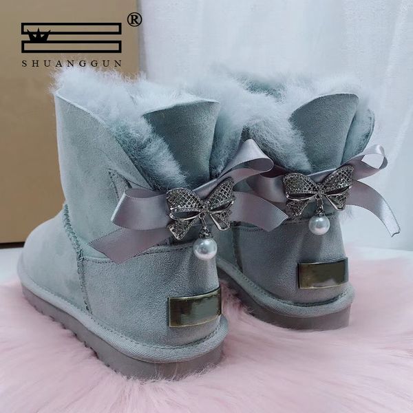 shuanggun sheepksin кожа барашек шерсть мех подкладке короткие сапоги зимние женщины лодыжки снег boots обувь серебряный кристалл ремень, Black
shuanggun sheepksin кожа барашек шерсть мех подкладке короткие сапоги зимние женщины лодыжки снег boots обувь серебряный кристалл ремень, Black