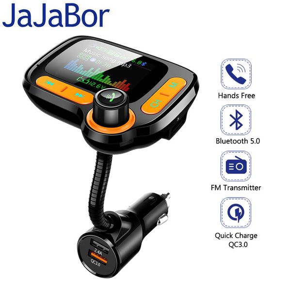 jajabor bluetooth 5.0 car kit handsfm transmitter aux audio receiver quick charge qc3.0 support tf card / u disk playback
jajabor bluetooth 5.0 car kit handsfm transmitter aux audio receiver quick charge qc3.0 support tf card / u disk playback