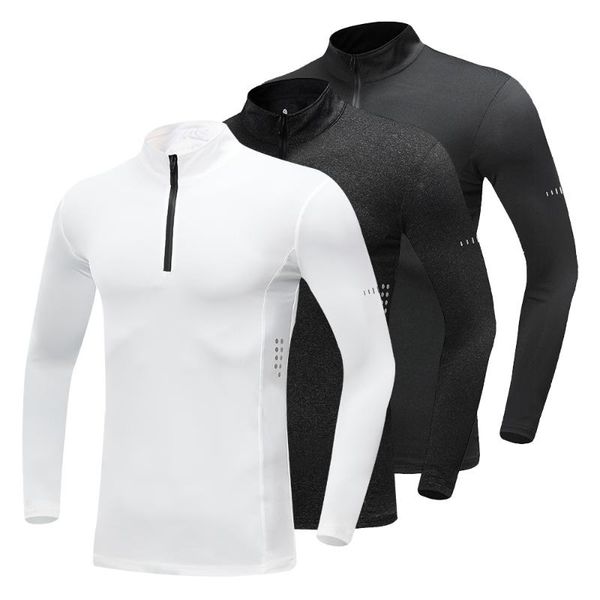 new men's running quick dry running shirt weightlifting compression shirt long sleeve gym t tight fitness rashgard, Black;blue
new men's running quick dry running shirt weightlifting compression shirt long sleeve gym t tight fitness rashgard, Black;blue