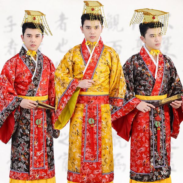 traditional tang emperor costume dynasty qing hanfu ancient dragon robe prince costume male chinese folk dance wear dl4145, Black;red
traditional tang emperor costume dynasty qing hanfu ancient dragon robe prince costume male chinese folk dance wear dl4145, Black;red