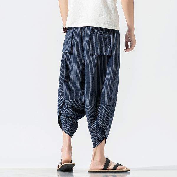 chinese style cotton linen mens harem pants 2020 summer men casual calf-length pants male solid big pocket baggy trousers, Black
chinese style cotton linen mens harem pants 2020 summer men casual calf-length pants male solid big pocket baggy trousers, Black