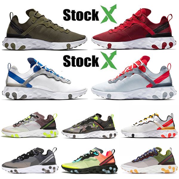 2020 wholesale men women react element 55 87 designer running shoes red olive white game royal habanero sport sneakers, White;red
2020 wholesale men women react element 55 87 designer running shoes red olive white game royal habanero sport sneakers, White;red