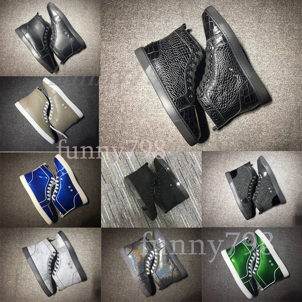 brand men women red bottom 19ss spike socks platform donna spikes bottoms party personality high leather designer shoes sneakers760a#, Black
brand men women red bottom 19ss spike socks platform donna spikes bottoms party personality high leather designer shoes sneakers760a#, Black
