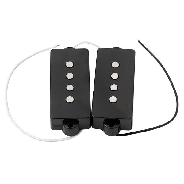 1 set noiseless 4 strings electric bass pickups black diy luthier supply 
1 set noiseless 4 strings electric bass pickups black diy luthier supply
