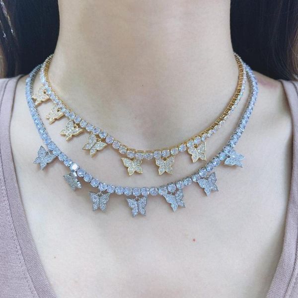 fashion iced out bling butterfly choker pendant necklace gold silver color with tennis chain hip hop jewelry for women
fashion iced out bling butterfly choker pendant necklace gold silver color with tennis chain hip hop jewelry for women