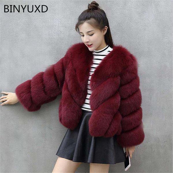 binyuxd mink coats women 2018 winter new fashion gray faux fur coat elegant thick warm outerwear fake fur jacket chaquetas mujer, Black 
binyuxd mink coats women 2018 winter new fashion gray faux fur coat elegant thick warm outerwear fake fur jacket chaquetas mujer, Black