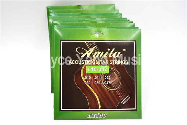 10 sets of amila at100 super light acoustic guitar strings stainless steel&phosphor bronze strings 1st-6th 010-047 wholesales
10 sets of amila at100 super light acoustic guitar strings stainless steel&phosphor bronze strings 1st-6th 010-047 wholesales