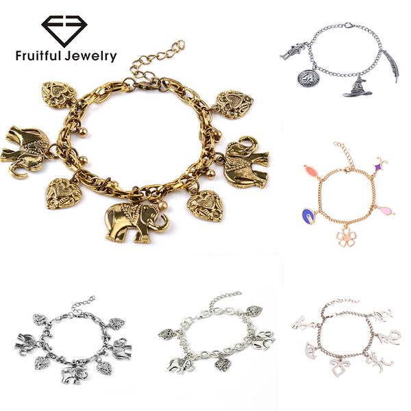 fruitful fashion retro bohemian carved elephant bracelets creative love clavicle chain peach heart bracelet for women jewelry, Golden;silver
fruitful fashion retro bohemian carved elephant bracelets creative love clavicle chain peach heart bracelet for women jewelry, Golden;silver