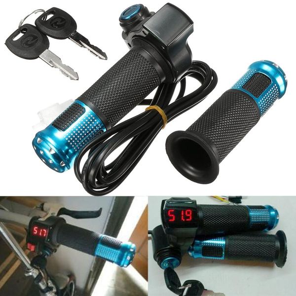 24v 36v 48v electric scooter throttle grip handlebar led digital meter
24v 36v 48v electric scooter throttle grip handlebar led digital meter