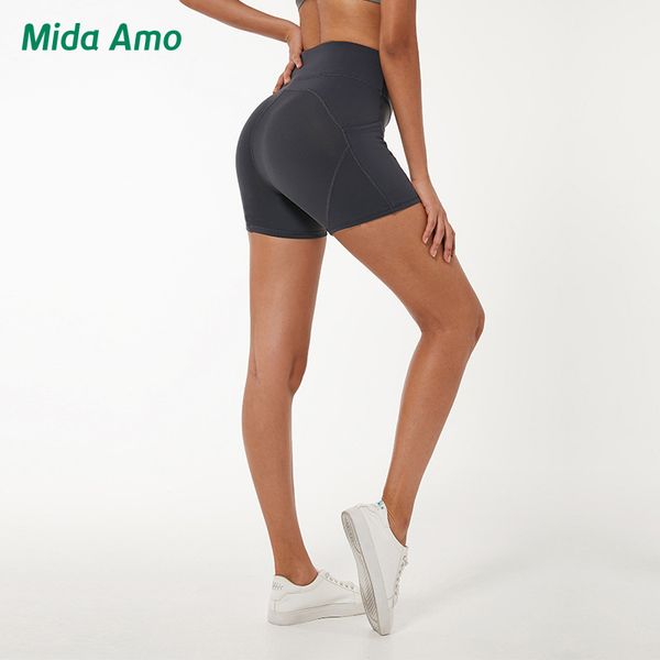 kfdd high waist shorts gym soft naked-feel athletic fitness leggings seamless dry fit running shorts with pocket for women, White;red
kfdd high waist shorts gym soft naked-feel athletic fitness leggings seamless dry fit running shorts with pocket for women, White;red