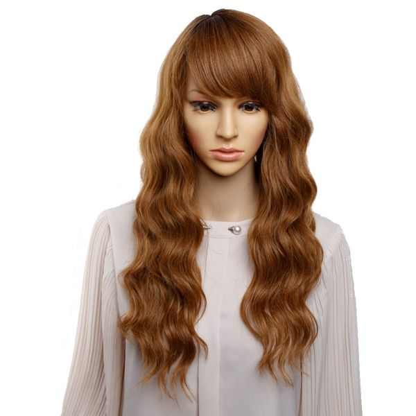 hair wig long wavy wigs for women african american synthetic hair brown wigs with bangs heat resistant wig, Black
hair wig long wavy wigs for women african american synthetic hair brown wigs with bangs heat resistant wig, Black