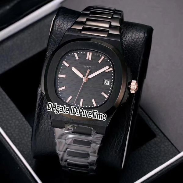 new classic 5711 pvd steel all black texture dial 40mm a2813 automatic mens watch sports watches stainless steel puretime p280o15, Slivery;brown
new classic 5711 pvd steel all black texture dial 40mm a2813 automatic mens watch sports watches stainless steel puretime p280o15, Slivery;brown
