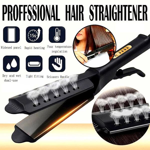 hair styling tool hair straightener four-gear temperature adjustment ceramic tourmaline ionic flat iron for professional flat irons hair, Black
hair styling tool hair straightener four-gear temperature adjustment ceramic tourmaline ionic flat iron for professional flat irons hair, Black