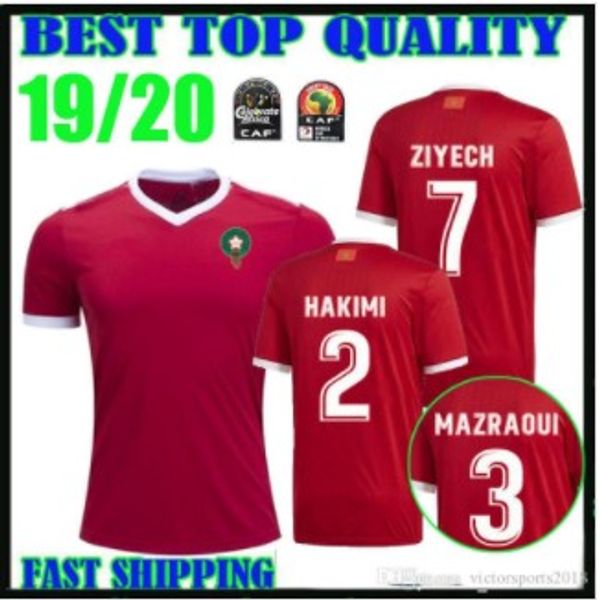 Thai quality 2019 Africa Cup Morocco soccer jerseys 19 20 home red Ziyech 2020 Hakimi Mazraoui SAISS Boufal Belhanda football shirts
Thai quality 2019 Africa Cup Morocco soccer jerseys 19 20 home red Ziyech 2020 Hakimi Mazraoui SAISS Boufal Belhanda football shirts