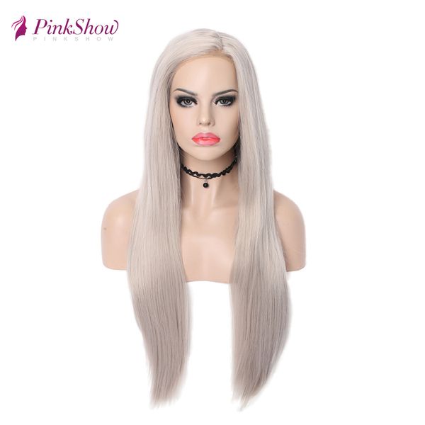 pinkshow straight long wig grey synthetic lace front wigs for women heat resistant fiber gray lace front hair cosplay wig, Black
pinkshow straight long wig grey synthetic lace front wigs for women heat resistant fiber gray lace front hair cosplay wig, Black
