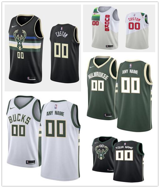 2019 custom milwaukee bucks men's embroidery nba association statement icon city edition basketball jersey, Black
2019 custom milwaukee bucks men's embroidery nba association statement icon city edition basketball jersey, Black