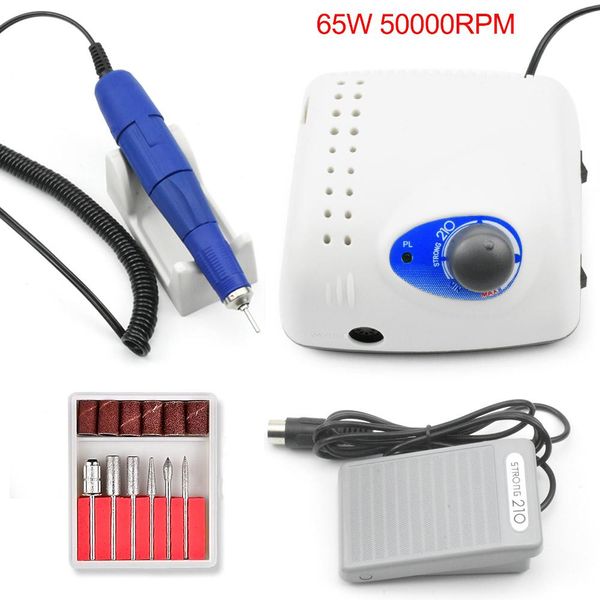 35000 rpm 65w strong electric nail drill machine 210 model handheld manicure pedicure manicure nail art tool with nail drill bit, Silver
35000 rpm 65w strong electric nail drill machine 210 model handheld manicure pedicure manicure nail art tool with nail drill bit, Silver
