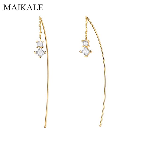 maikale simple square zirconia drop metal rod long earrings gold/silver ear line tassel earrings for women party jewelry gifts
maikale simple square zirconia drop metal rod long earrings gold/silver ear line tassel earrings for women party jewelry gifts