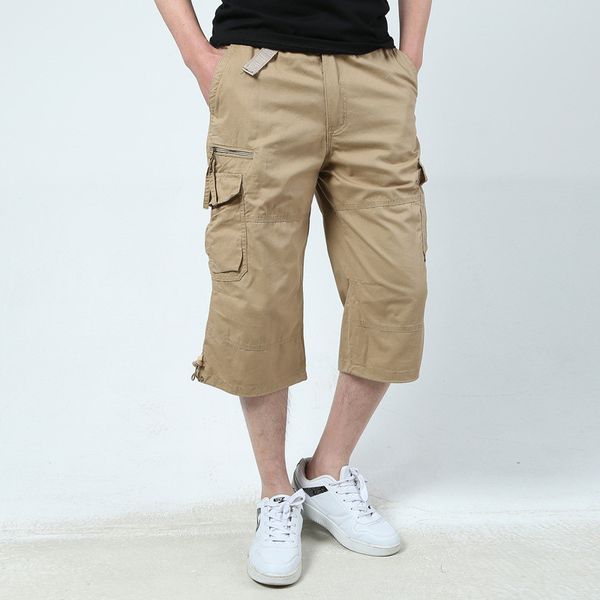 new mens camo cropped pants summer multi-pocket pure cotton male casual calf length pant men plus size trousers, Black
new mens camo cropped pants summer multi-pocket pure cotton male casual calf length pant men plus size trousers, Black