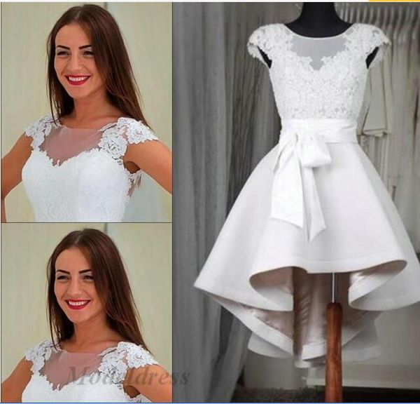 ivory homecoming dresses hi lo lace appliques sashes a line sheer neck sleeveless elegant short prom dresses for graduation party, Red
ivory homecoming dresses hi lo lace appliques sashes a line sheer neck sleeveless elegant short prom dresses for graduation party, Red