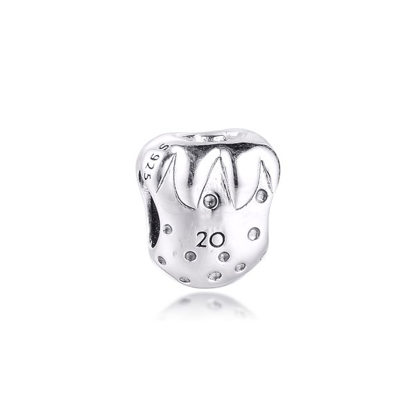 silver beads 20th anniversary strawberry charm fits beaded snake chain bracelets woman diy bead for jewelry making sterling-silver-jewelry c, Black
silver beads 20th anniversary strawberry charm fits beaded snake chain bracelets woman diy bead for jewelry making sterling-silver-jewelry c, Black