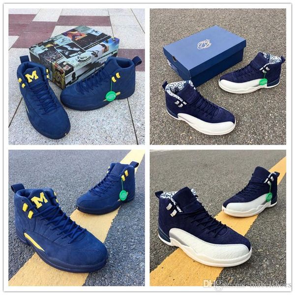 Newest Basketball Shoe 12 International Japan Tokyo Michigan Upper Quality Mens Dark Blue White Designer Sport Sneaker
Newest Basketball Shoe 12 International Japan Tokyo Michigan Upper Quality Mens Dark Blue White Designer Sport Sneaker