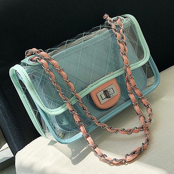 designer-brand logo summer pvc plastic quilted chains transparent bag candy jelly clear beach bags composite bag 2pcs/set handbag women
designer-brand logo summer pvc plastic quilted chains transparent bag candy jelly clear beach bags composite bag 2pcs/set handbag women