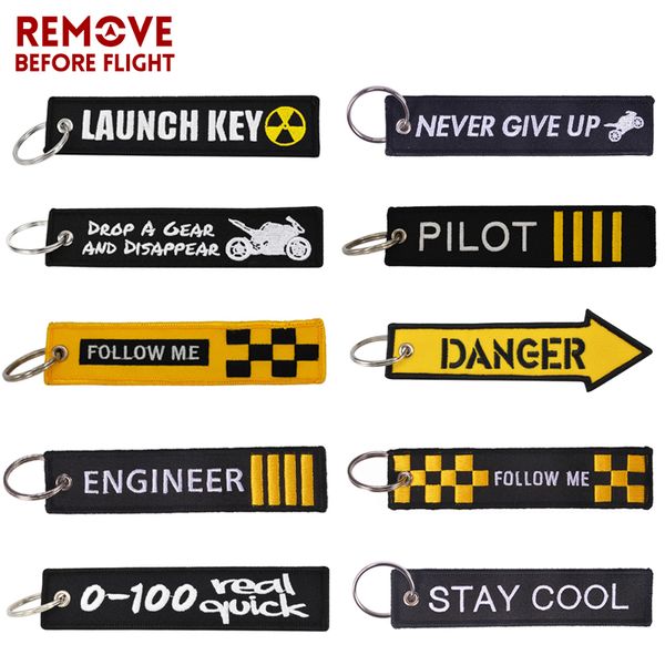 remove before flight novelty embroidery keychain launch key ring bijoux key chain for motorcycles and cars tag new fobs, Silver
remove before flight novelty embroidery keychain launch key ring bijoux key chain for motorcycles and cars tag new fobs, Silver