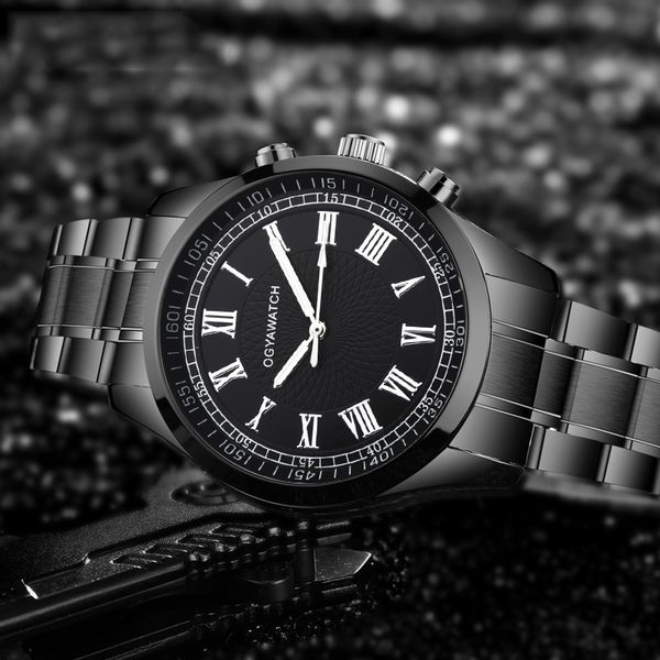 watch men fashion black stainless steel quartz wristwatch men's fashion business watches man clock reloigo masculino, Slivery;brown
watch men fashion black stainless steel quartz wristwatch men's fashion business watches man clock reloigo masculino, Slivery;brown