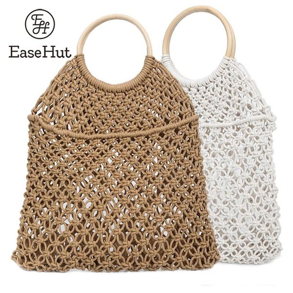 easehut women fashion bag straw handmade rattan circle hollow out bag fishing net portable summer holiday beach casual bags
easehut women fashion bag straw handmade rattan circle hollow out bag fishing net portable summer holiday beach casual bags