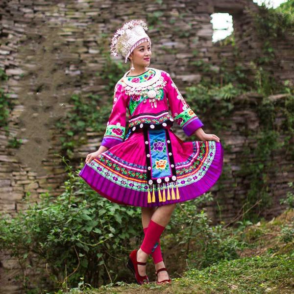 miao clothing folk style embroidered boutique apparel pleated skirt hmong women red miao hat costumes hmong clothes, Black;red
miao clothing folk style embroidered boutique apparel pleated skirt hmong women red miao hat costumes hmong clothes, Black;red