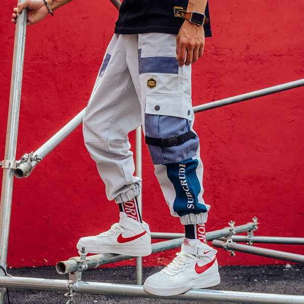 hit color patchwork japan style vintage cargo pants track men letter harem casual streetwear trousers male tactical sweatpants, Black
hit color patchwork japan style vintage cargo pants track men letter harem casual streetwear trousers male tactical sweatpants, Black