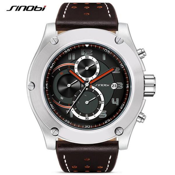 sinobi men's watch men brand chronograph sport wrist watches waterproof men watch clock saat relogio masculino reloj hombre, Slivery;brown
sinobi men's watch men brand chronograph sport wrist watches waterproof men watch clock saat relogio masculino reloj hombre, Slivery;brown