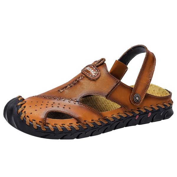 new soft genuine leather men's sandals classic roman comfortable casual shoes summer outdoor beach man sandal big size 38-48 t200420, Black
new soft genuine leather men's sandals classic roman comfortable casual shoes summer outdoor beach man sandal big size 38-48 t200420, Black