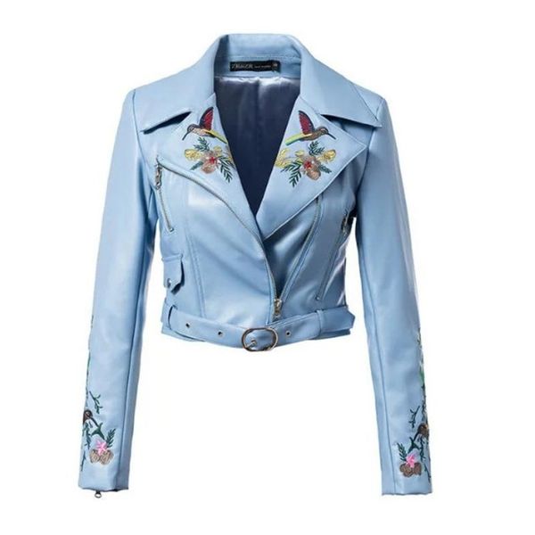 women zipper motorcycle embroidery jacket five color fashion streetwear short jacket autumn winter sale, Black
women zipper motorcycle embroidery jacket five color fashion streetwear short jacket autumn winter sale, Black