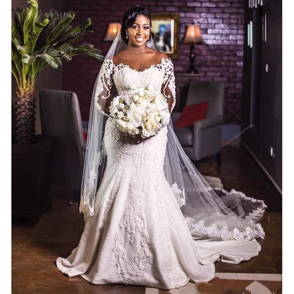 elegant mermaid wedding dresses bridal gowns vestido de noiva robe de mariée robes formelles soirée sheer full sleeves, White
elegant mermaid wedding dresses bridal gowns vestido de noiva robe de mariée robes formelles soirée sheer full sleeves, White
