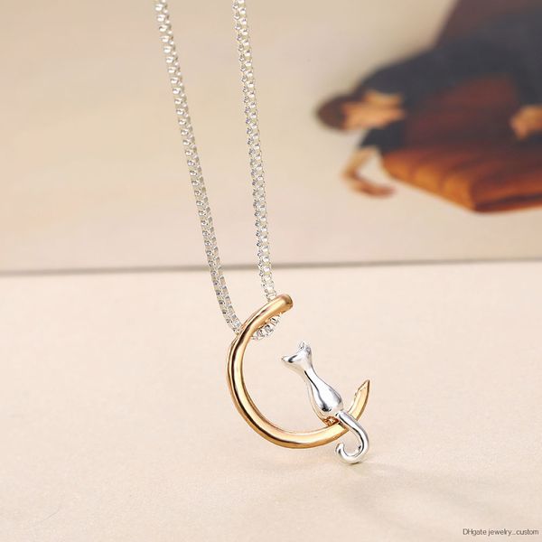 Vkme Necklace Drop Shipping New Gold And Silver Moon Cat Alloy Clavicle Chain Pendant Necklace Wholesale Jewelry
Vkme Necklace Drop Shipping New Gold And Silver Moon Cat Alloy Clavicle Chain Pendant Necklace Wholesale Jewelry