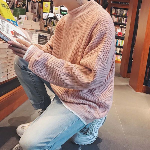 autumn and winter 2020 fashion new men's pullover sweater korean fashion handsome loose round neck teenagers student sweater, White;black
autumn and winter 2020 fashion new men's pullover sweater korean fashion handsome loose round neck teenagers student sweater, White;black