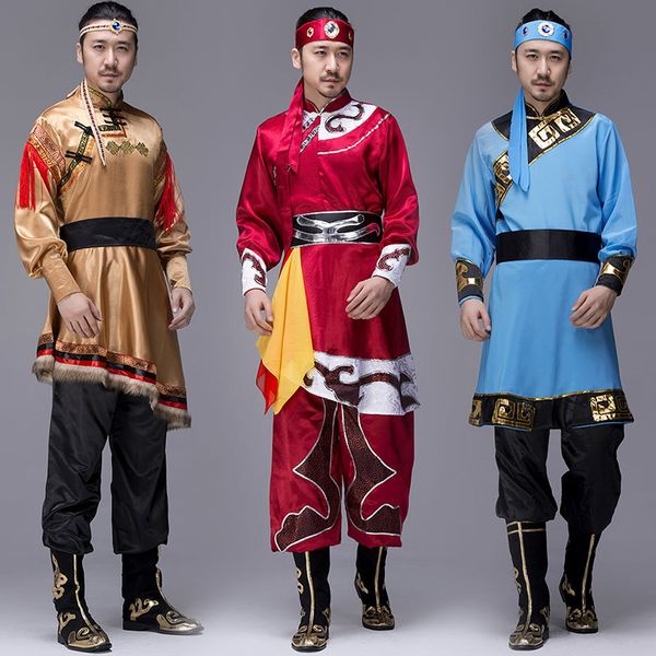 stage wear the mongolian costume male costumes dance modern man minority theatrical clothing gowns, Black;red
stage wear the mongolian costume male costumes dance modern man minority theatrical clothing gowns, Black;red