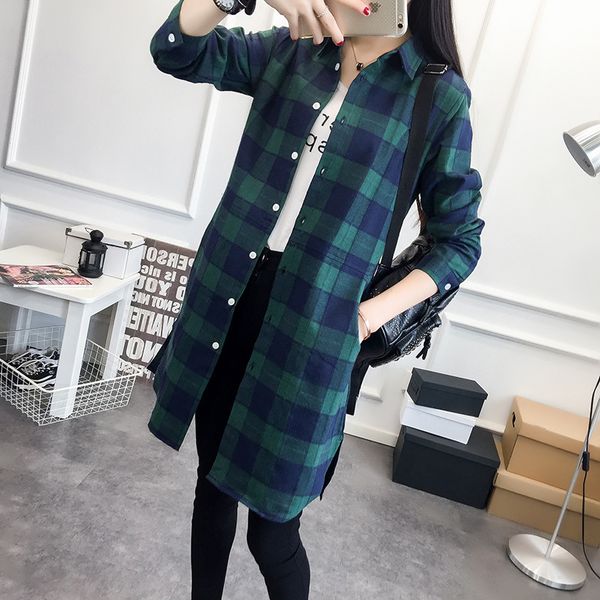 women women blouses women autumn long shirt girlfriend style cotton casual long sleeve red flannel plaid blouses button blusas, White
women women blouses women autumn long shirt girlfriend style cotton casual long sleeve red flannel plaid blouses button blusas, White