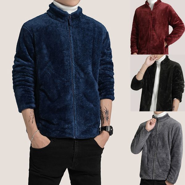 mens autumn new fashion casual zipper loose double-sided plush jackets loose warm fleece jacket men camping tourism coat, Black;brown
mens autumn new fashion casual zipper loose double-sided plush jackets loose warm fleece jacket men camping tourism coat, Black;brown