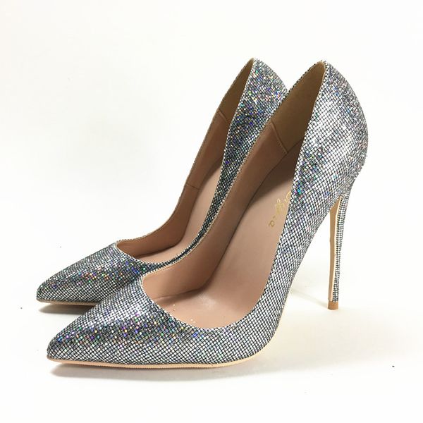 2019 women fashion wedding lady silver sequined glitter poined toes high heeled heels shoes stiletto shoes pump 12cm 10cm, Black
2019 women fashion wedding lady silver sequined glitter poined toes high heeled heels shoes stiletto shoes pump 12cm 10cm, Black