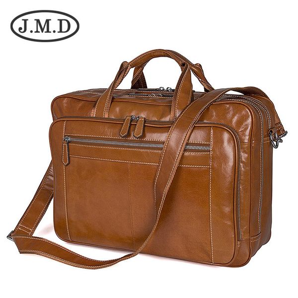 j.m.d 2019 new men's genuine leather shoulder messenger bag briefcase large handbag 7380
j.m.d 2019 new men's genuine leather shoulder messenger bag briefcase large handbag 7380