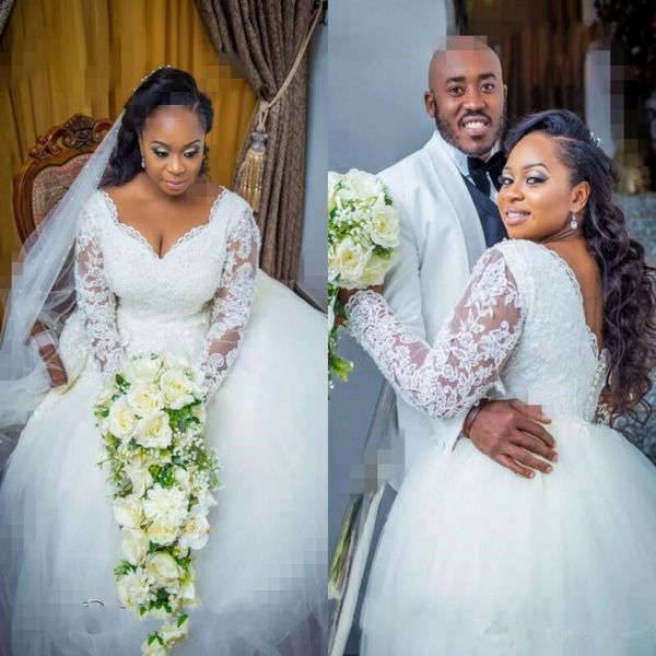 backless princess 2019 ball gown bridal white plus size bridal v neck lace long sleeves wedding dresses tulle transparent selling
backless princess 2019 ball gown bridal white plus size bridal v neck lace long sleeves wedding dresses tulle transparent selling