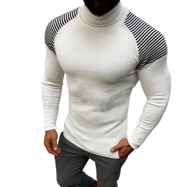 litthing new autumn winter men sweater men's turtleneck solid color casual sweater male slim fit brand knitted pulloverse s-3xl, White;black
litthing new autumn winter men sweater men's turtleneck solid color casual sweater male slim fit brand knitted pulloverse s-3xl, White;black