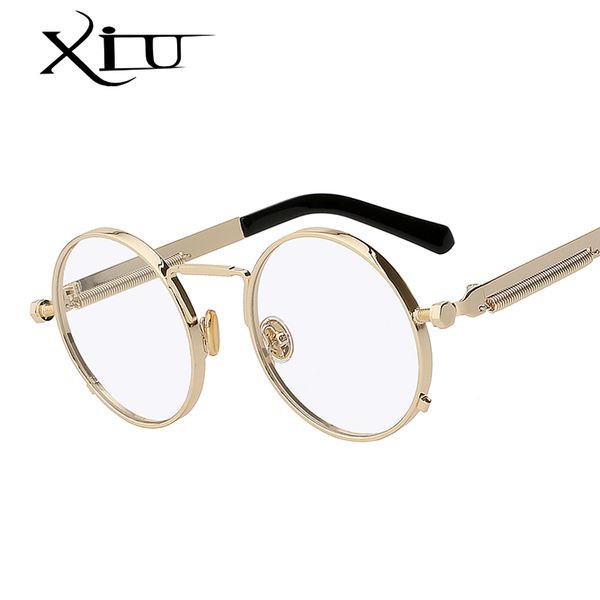 xiu steampunk men women sunglasses round metal retro vintage sunglasses brand men's glasses uv400, White;black
xiu steampunk men women sunglasses round metal retro vintage sunglasses brand men's glasses uv400, White;black